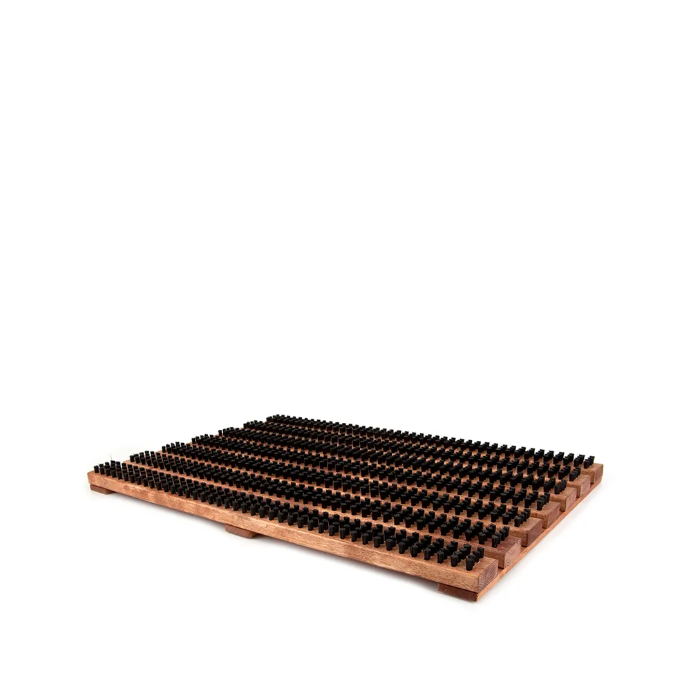 Entrance rug, Stained wood Iris Hantverk
