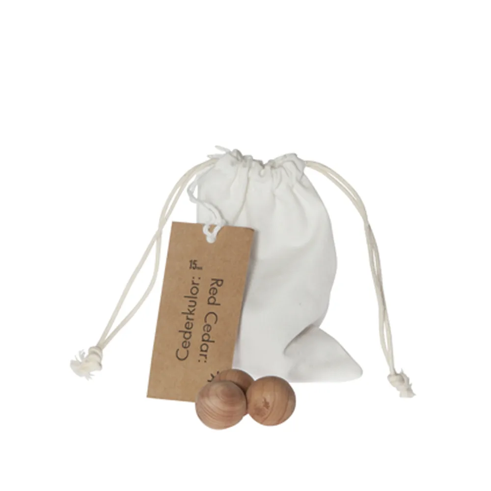 Iris cedarwood beads, Cedar wood, 15 balls Iris Hantverk