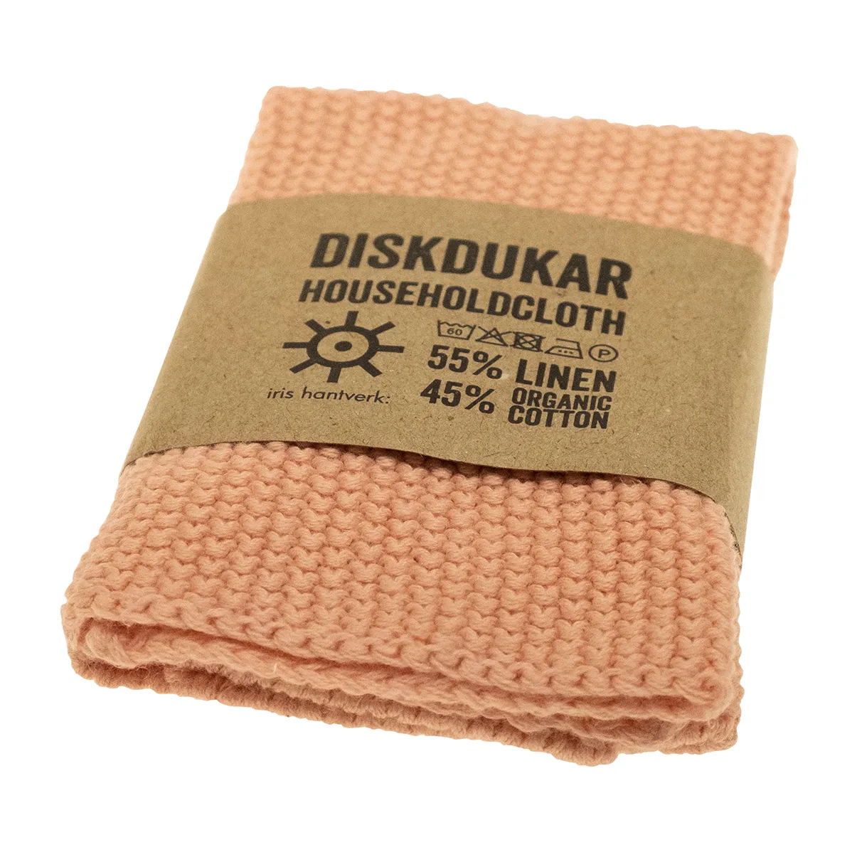 Iris Hantverk dish cloth, Matt pink Iris Hantverk