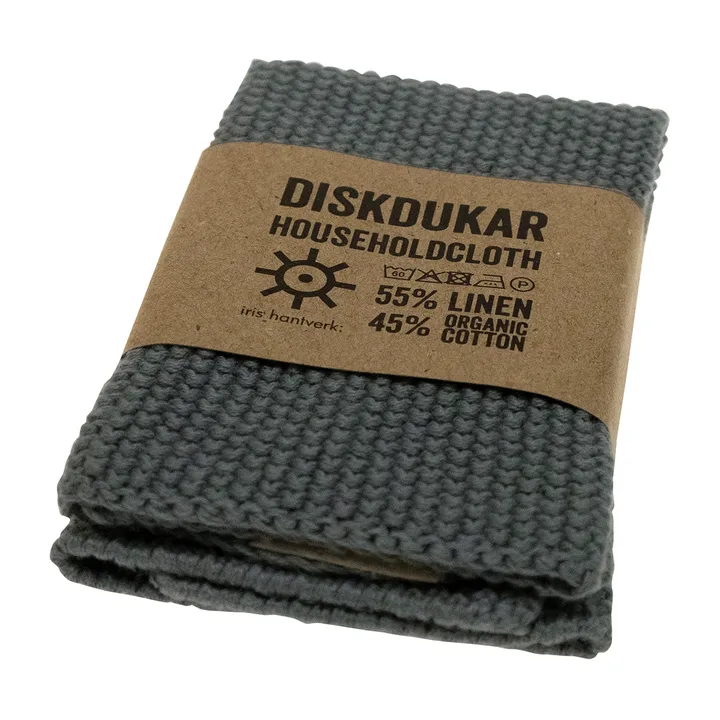 Iris Hantverk dish cloth - Slate - Iris Hantverk