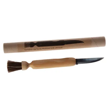 Iris Hantverk mushroom knife with brush - birch - Iris Hantverk