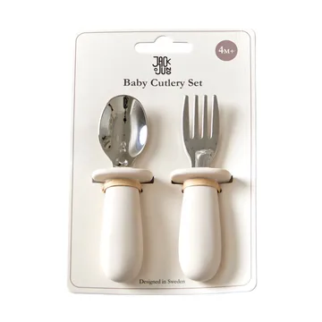 Baby cutlery set 2 pieces - Cream - Jack o Juno