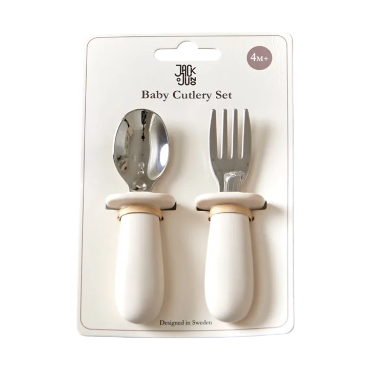 Baby cutlery set 2 pieces - Cream - Jack o Juno