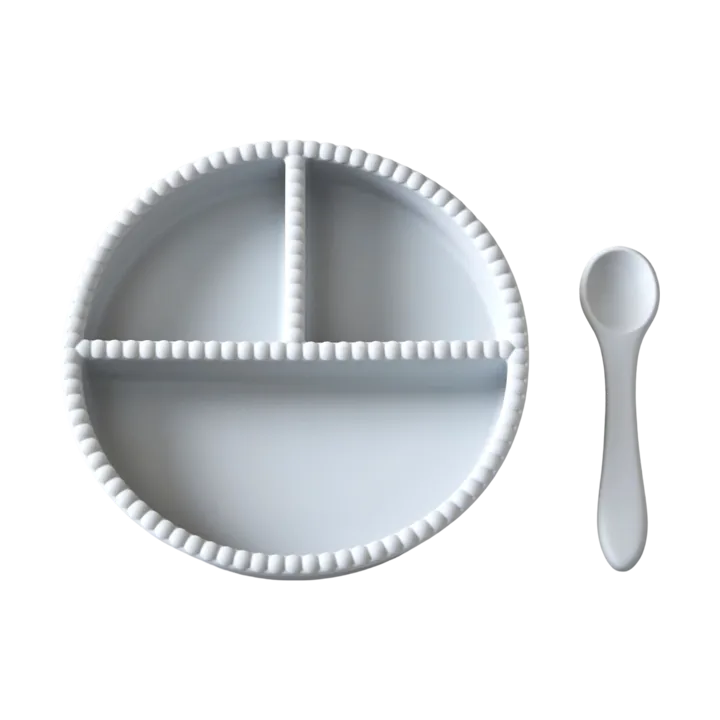 Little Bubble children's dinner set, 2 pieces - Glacier grey - Jack o Juno
