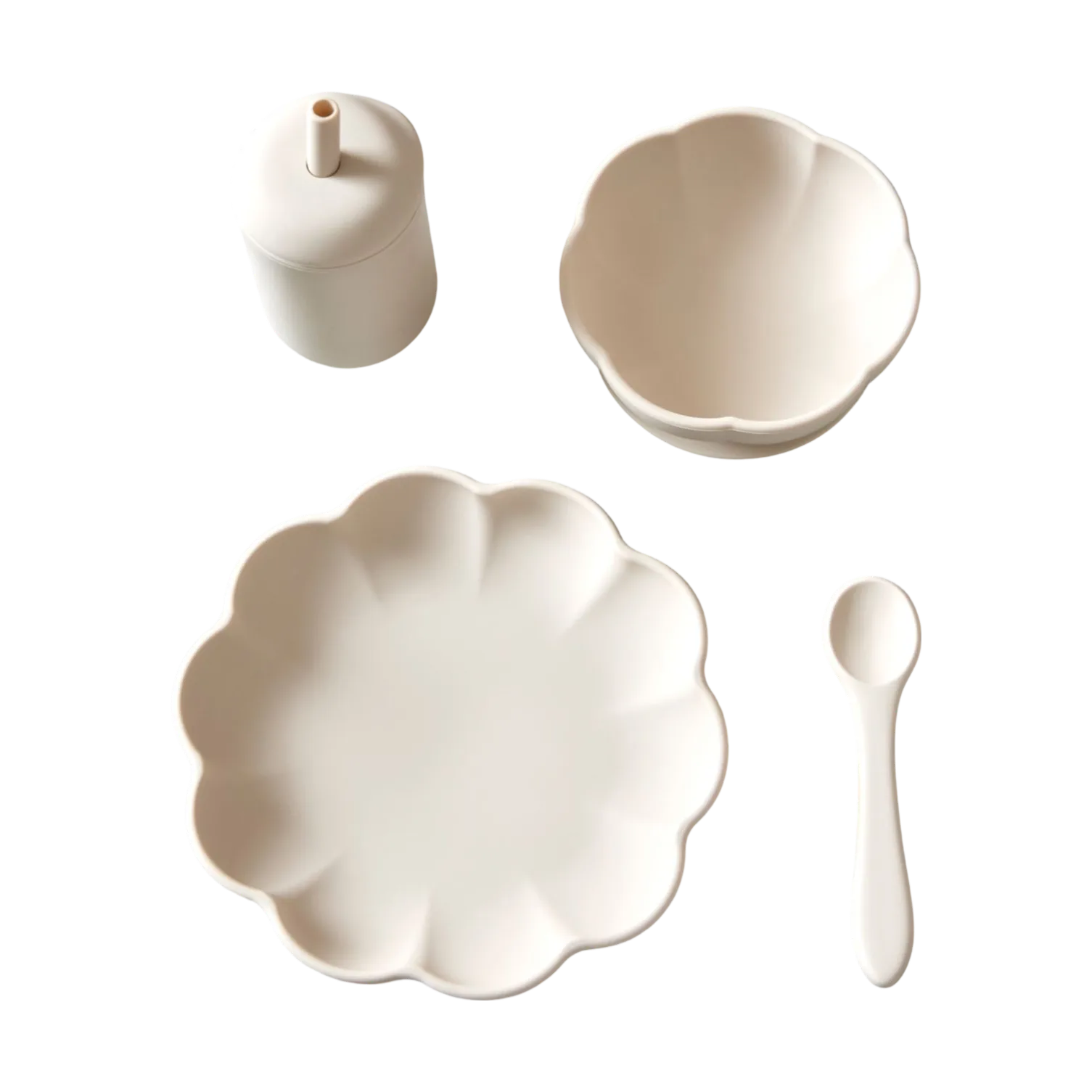 Little Poppy children's dinner set 4 pieces, Cream Jack o Juno