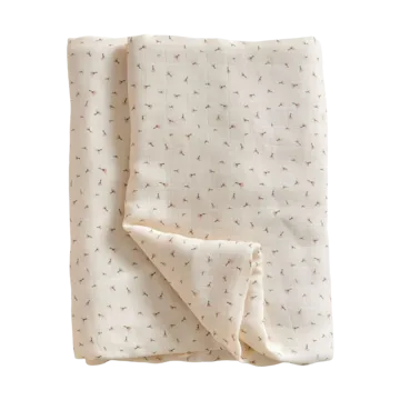Poppy muslin blanket 120x120 cm - Poppy in Bloom - Jack o Juno