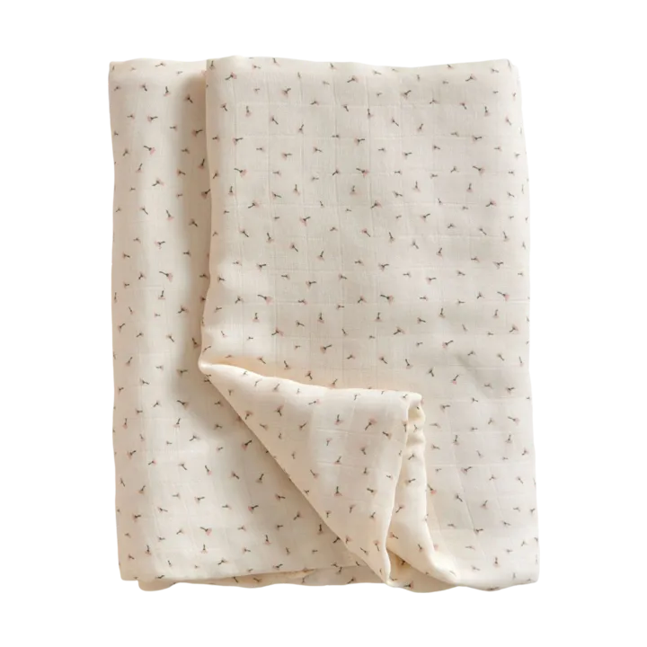 Poppy muslin blanket 120x120 cm - Poppy in Bloom - Jack o Juno