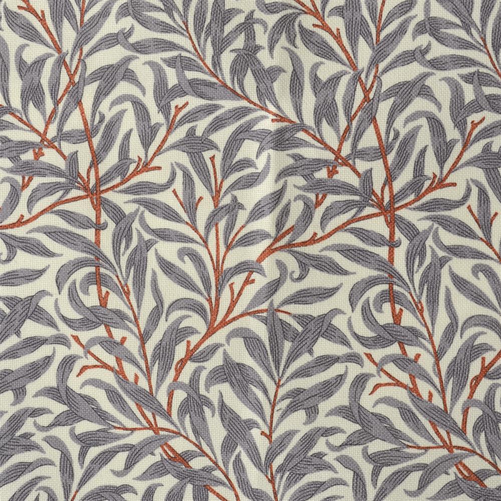 Ramas fabric, grey-orange Jakobsdals