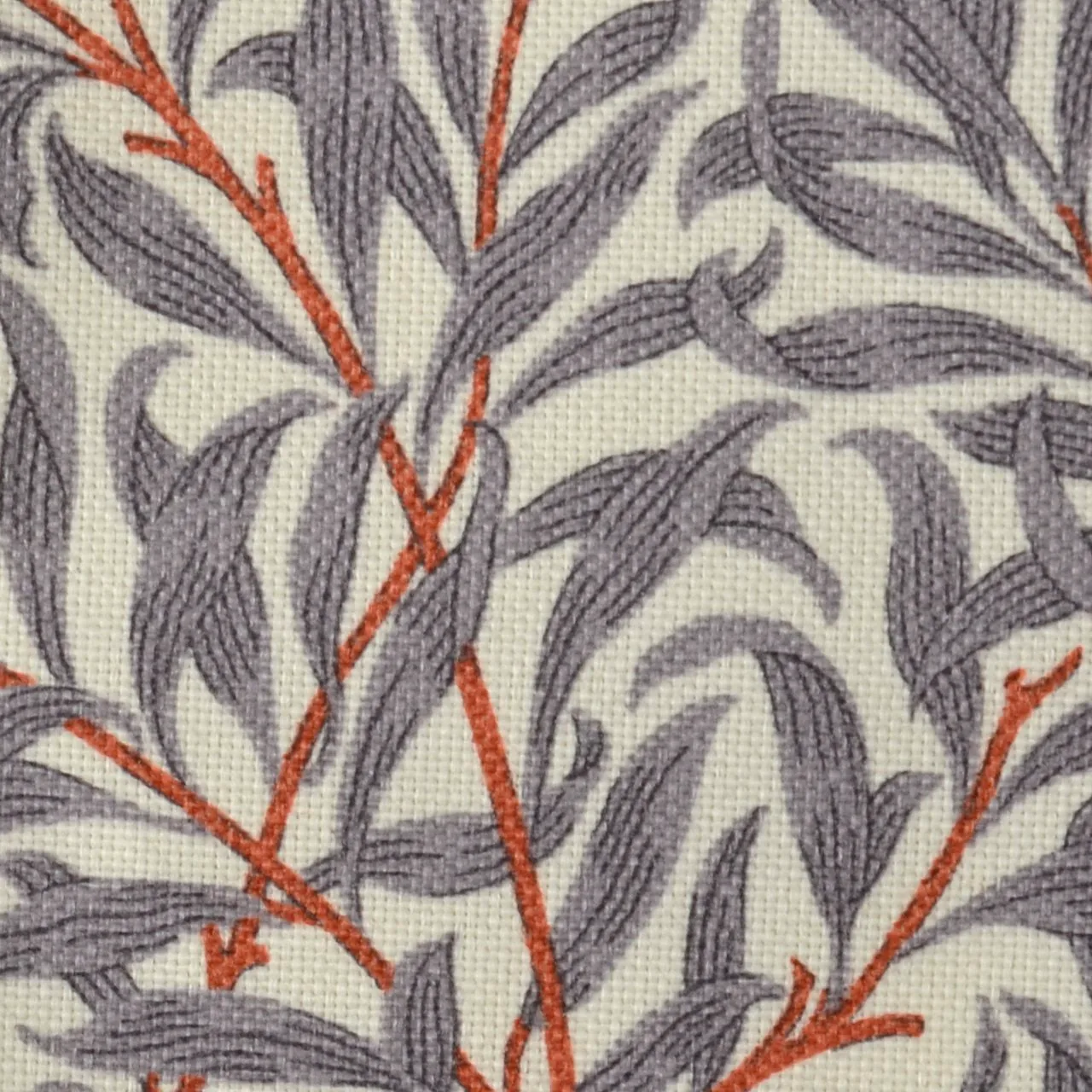 Ramas fabric, grey-orange Jakobsdals