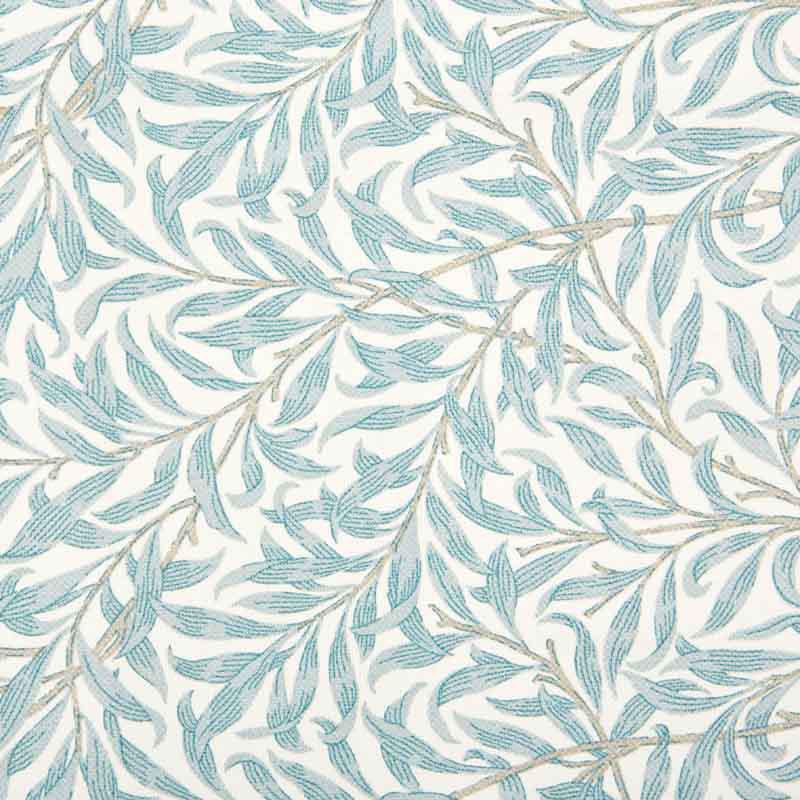 Ramas fabric, turquoise-white Jakobsdals