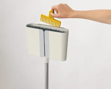 Cleantech wall-mounted dustpan brush - Stone - Joseph Joseph