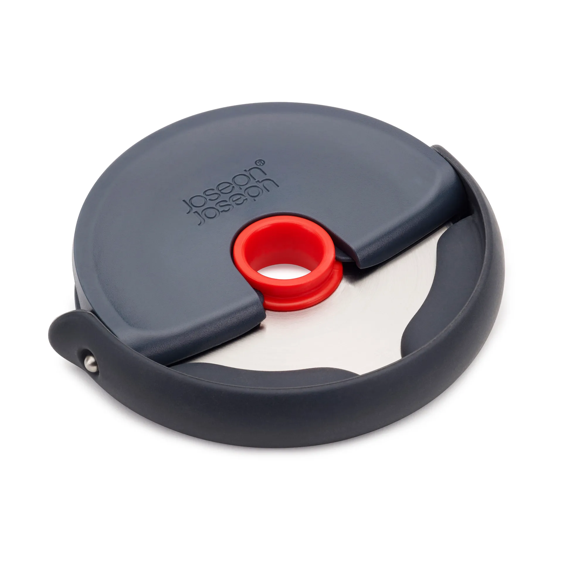 Disc easy clean pizza cutter 12.1 cm, Grey stainless steel Joseph Joseph