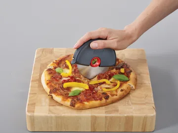 Disc easy clean pizza cutter 12.1 cm - Grey stainless steel - Joseph Joseph