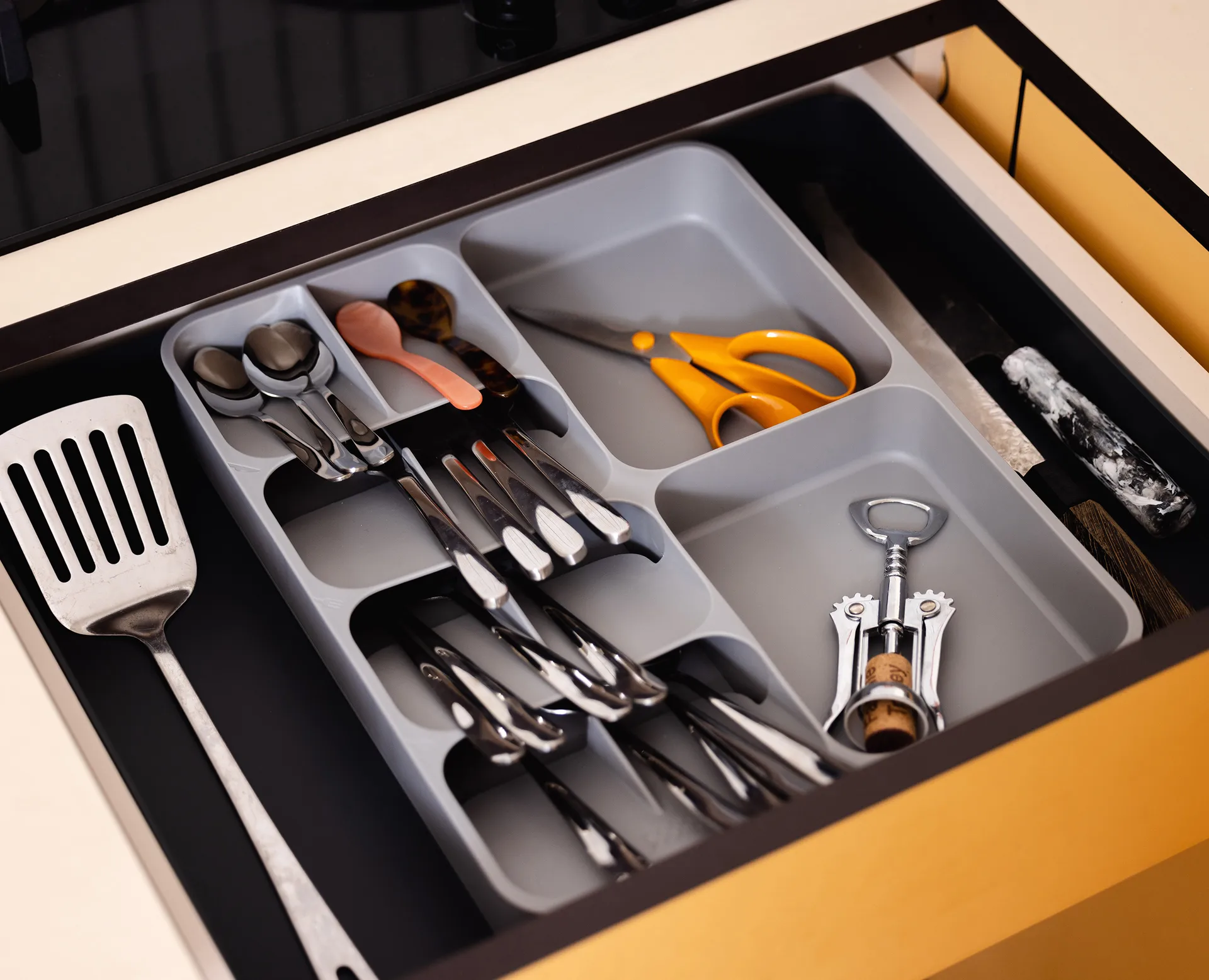 Drawerstore Expandable Cutlery Tray 39.5 cm, Light blue Joseph Joseph