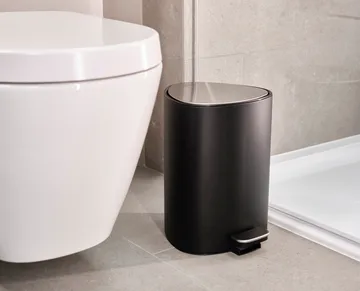 Easystore pedal bin 5 L - Matte Black - Joseph Joseph