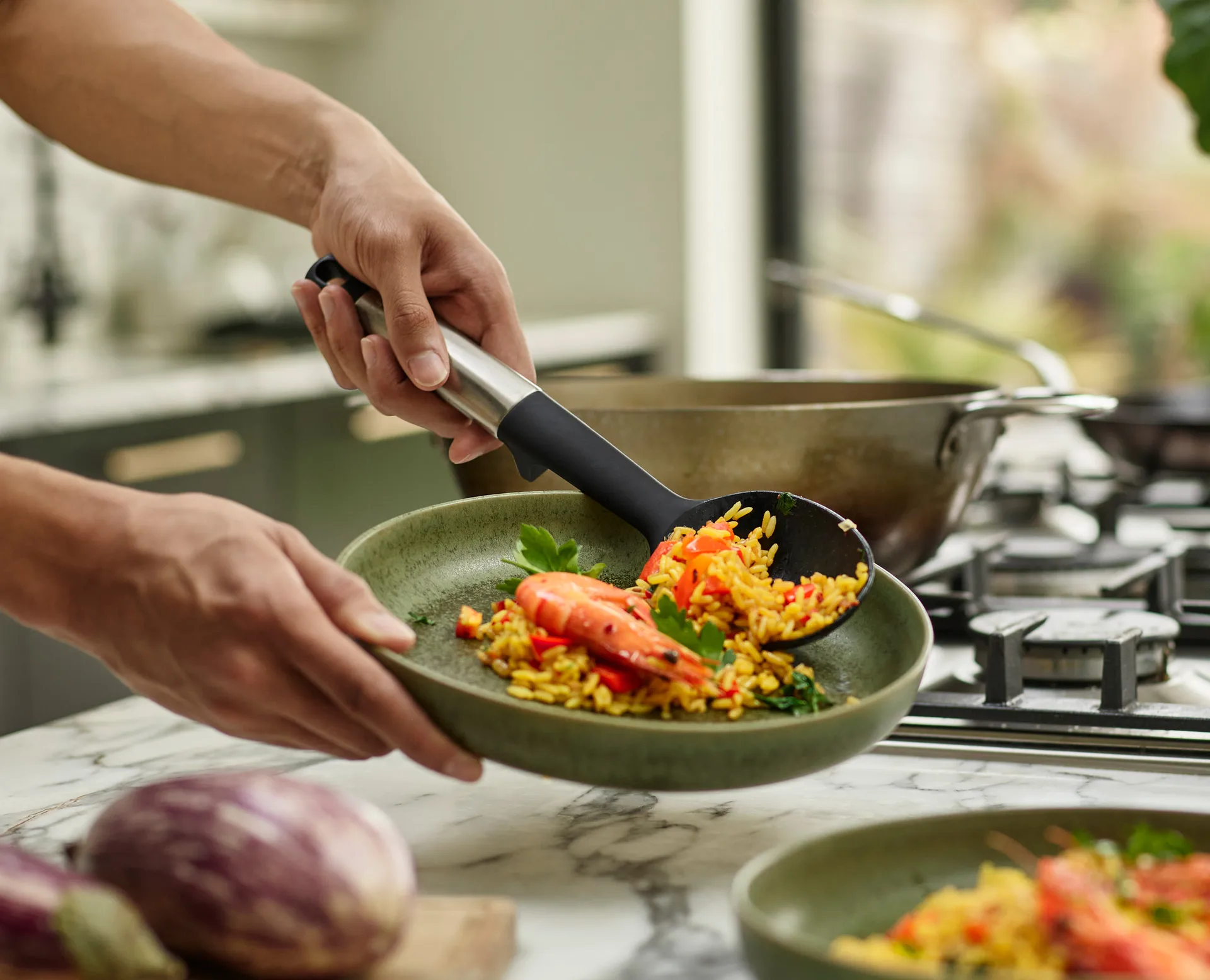 Elevate silicone cooking spoon 30.5 cm, Steel Joseph Joseph