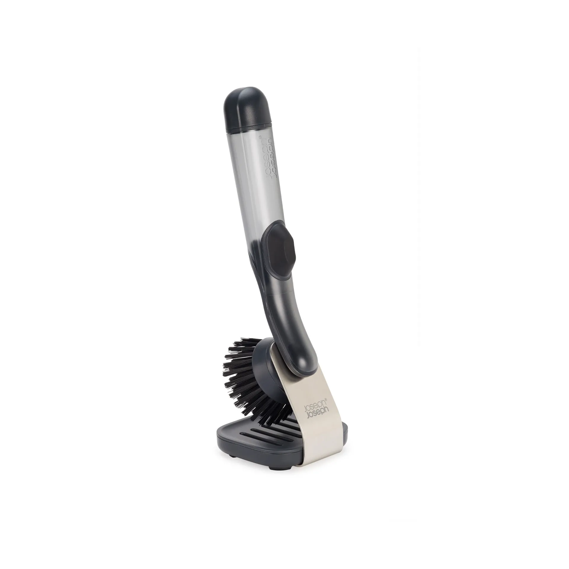 Joseph Joseph Sinktech dish brush steel stand, Clear Joseph Joseph