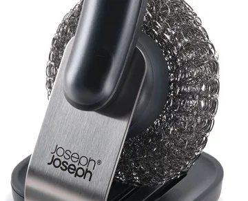Joseph Joseph Sinktech dish brush steel stand - Clear - Joseph Joseph