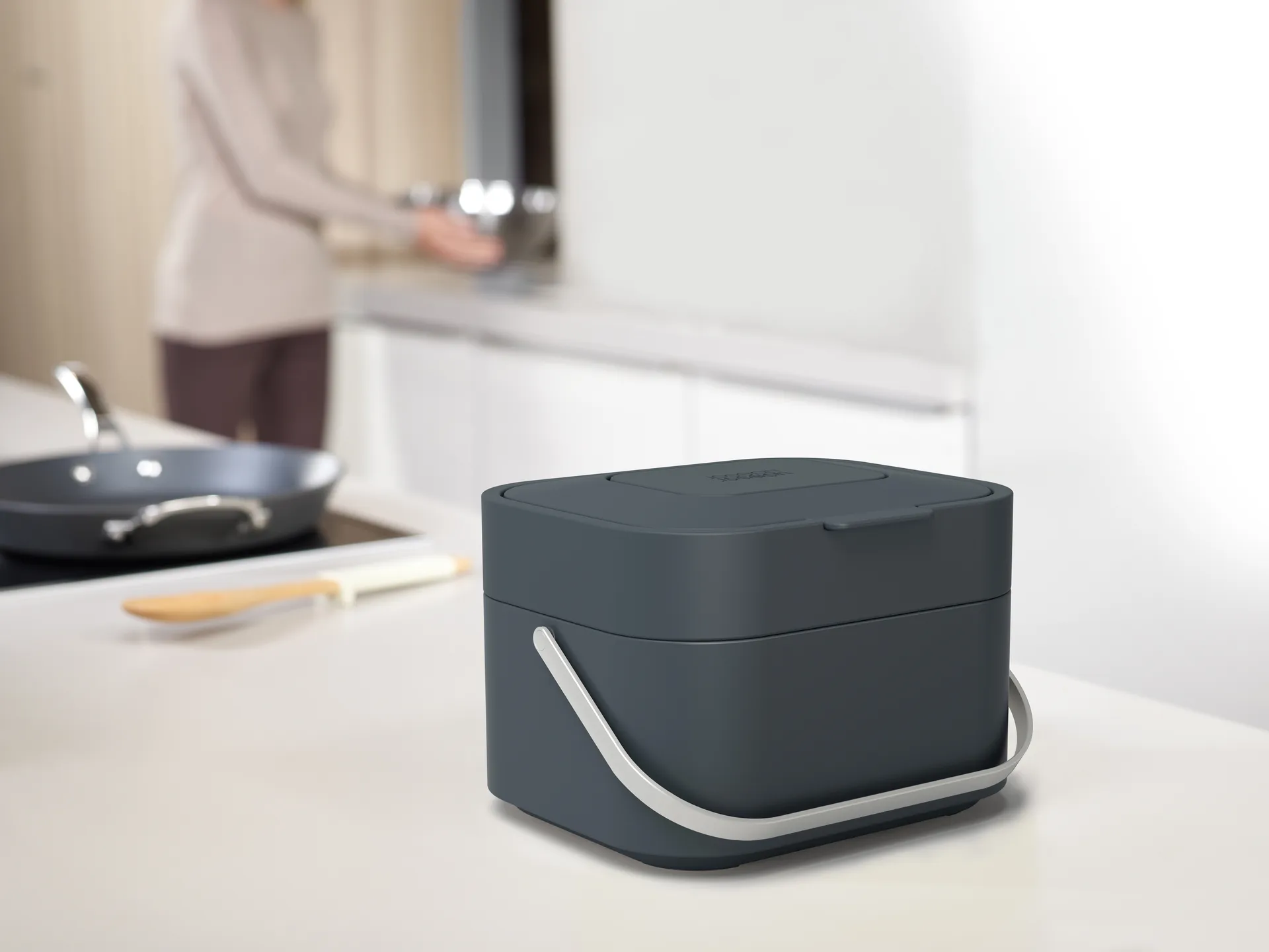 Joseph Joseph Stack 4 food waste bin, Graphite Joseph Joseph