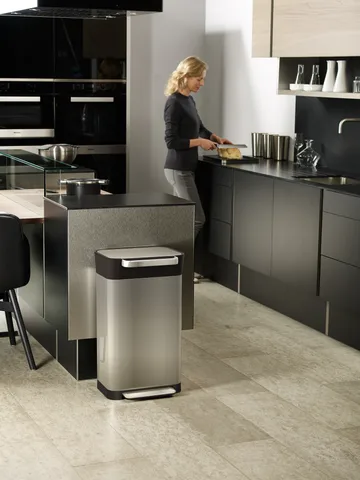 Joseph Joseph Titan trash compactor pedal bin 30 L - Stainless steel - Joseph Joseph