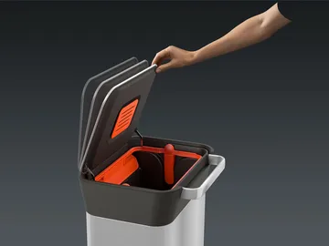 Joseph Joseph Titan trash compactor pedal bin 30 L - Stainless steel - Joseph Joseph