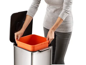 Joseph Joseph Totem Compact trash bin 40 L - Stainless steel - Joseph Joseph