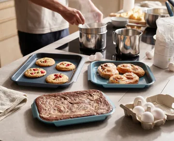 Nest bake baking pan 3 pieces - Blue - Joseph Joseph