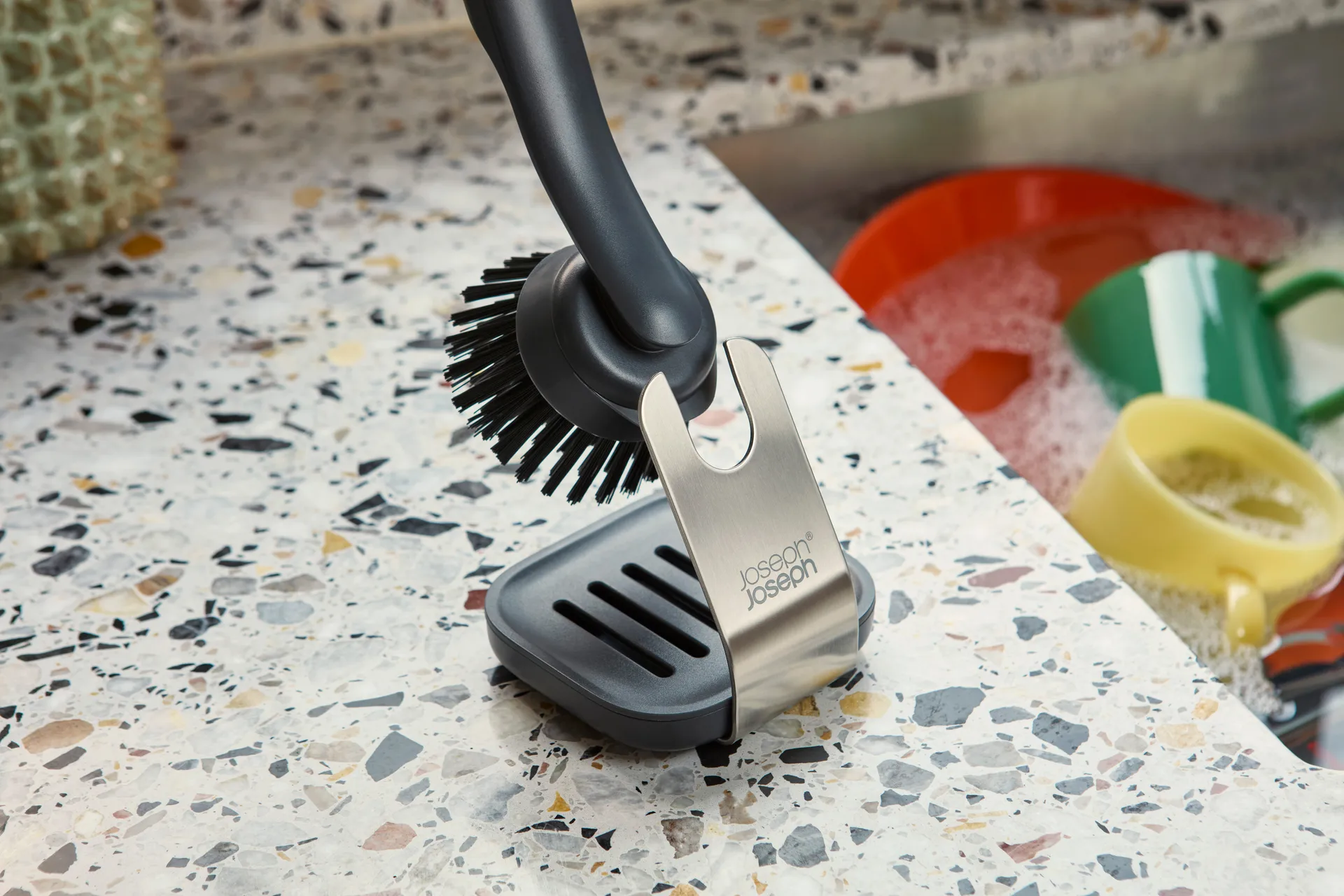 Sinktech replacement head dish brush 2-pack, Grey Joseph Joseph