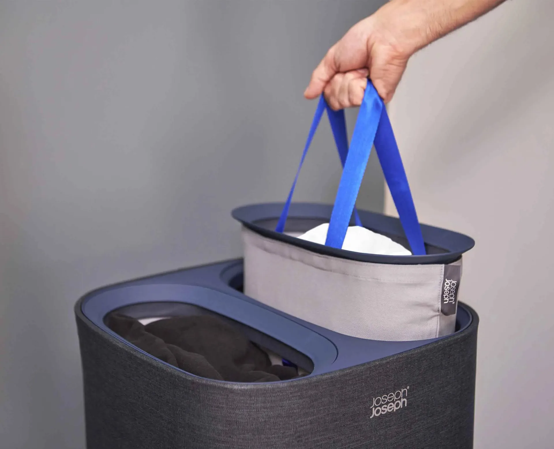 Tota laundry basket 60 L, Black Joseph Joseph