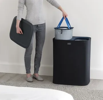 Tota laundry basket 90 L - Black - Joseph Joseph