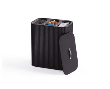 Tota Trio Luxe laundry basket 90 L - Black - Joseph Joseph