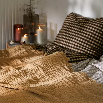 Bæk&Bølge bed set 150x210 cm - Black sand - Juna
