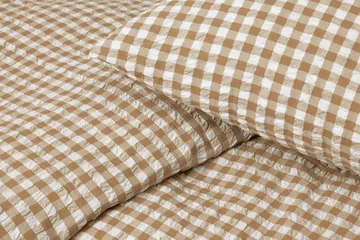 Bæk&Bølge bed set 150x210 cm - Caramel-offwhite - Juna