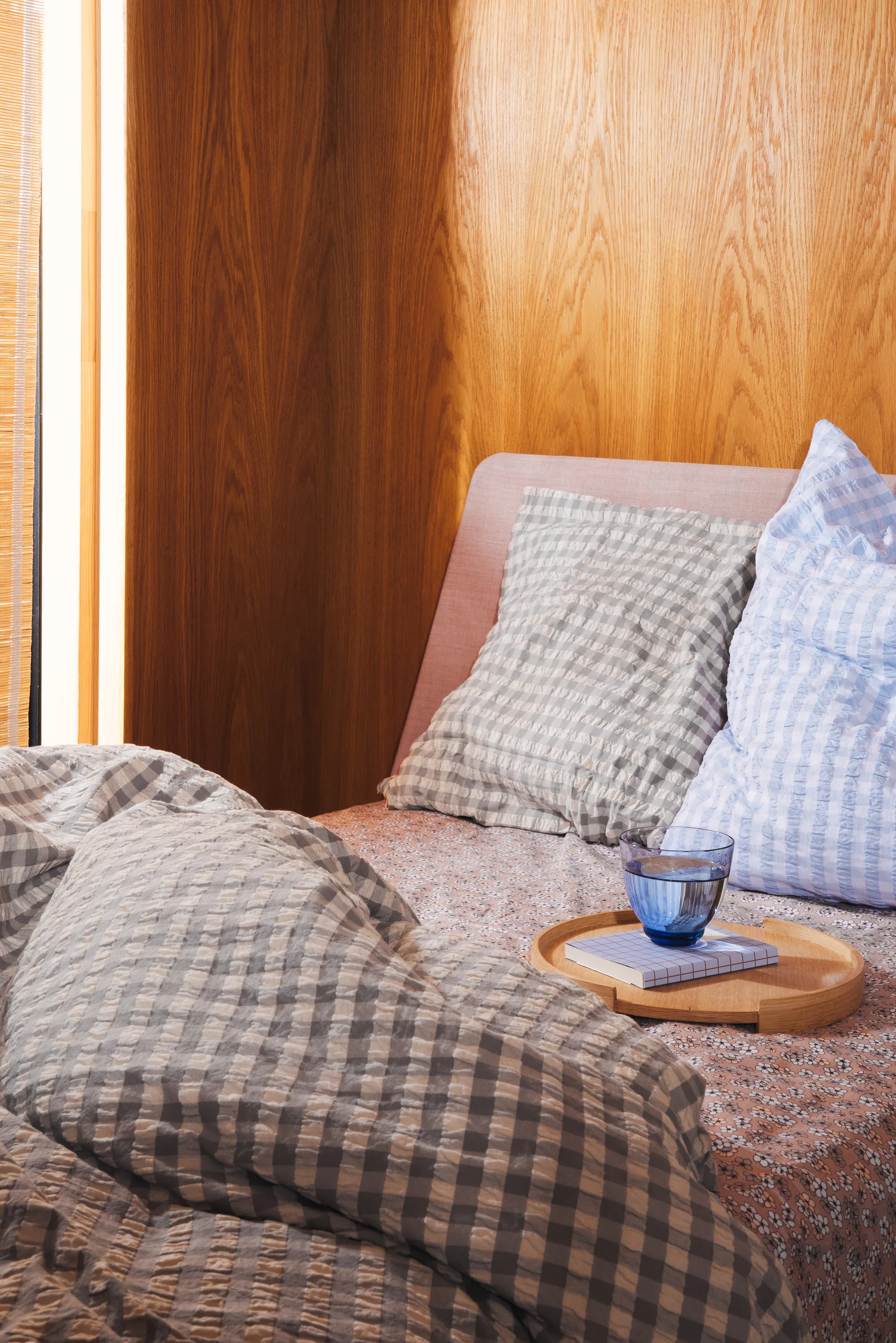 Bæk&Bølge bed set 150x210 cm, grey-birch Juna