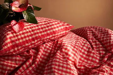 Bæk&Bølge bed set 150x210 cm - Red-yellow - Juna