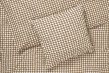 Bæk&Bølge bed set 220x220 cm - Caramel-offwhite - Juna