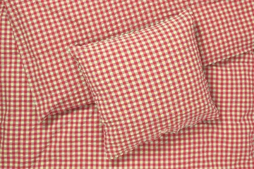 Bæk&Bølge bed set 220x220 cm - Red-yellow - Juna