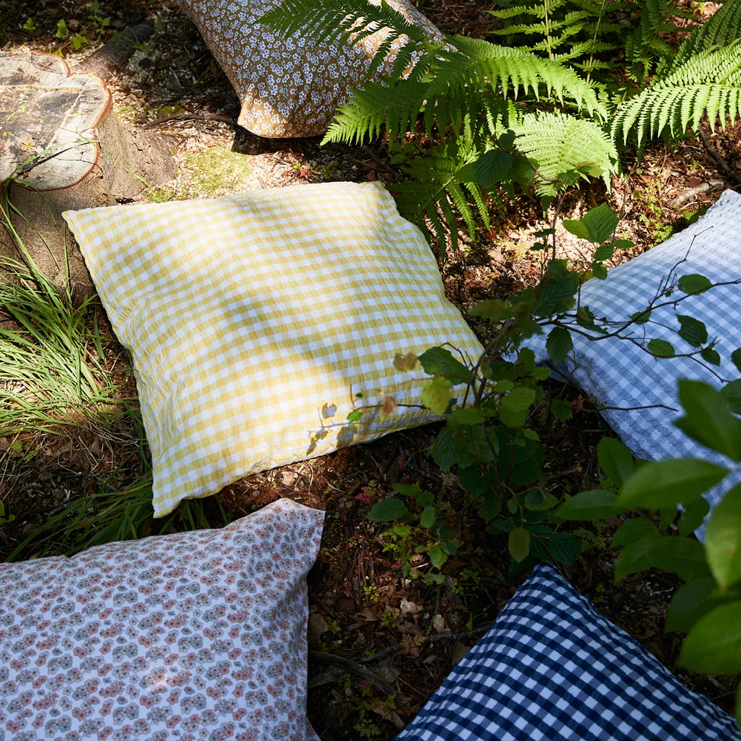 Bæk&Bølge pillowcase 50x60 cm, Dark blue-white Juna