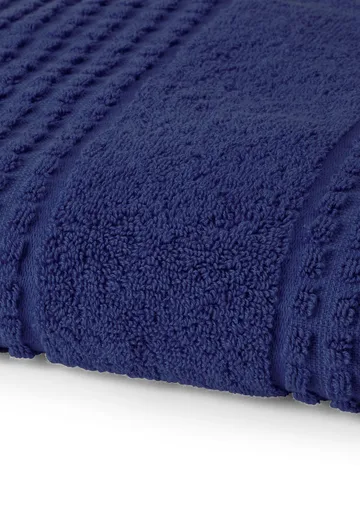 Check towel 50x100 cm - Navy blue - Juna