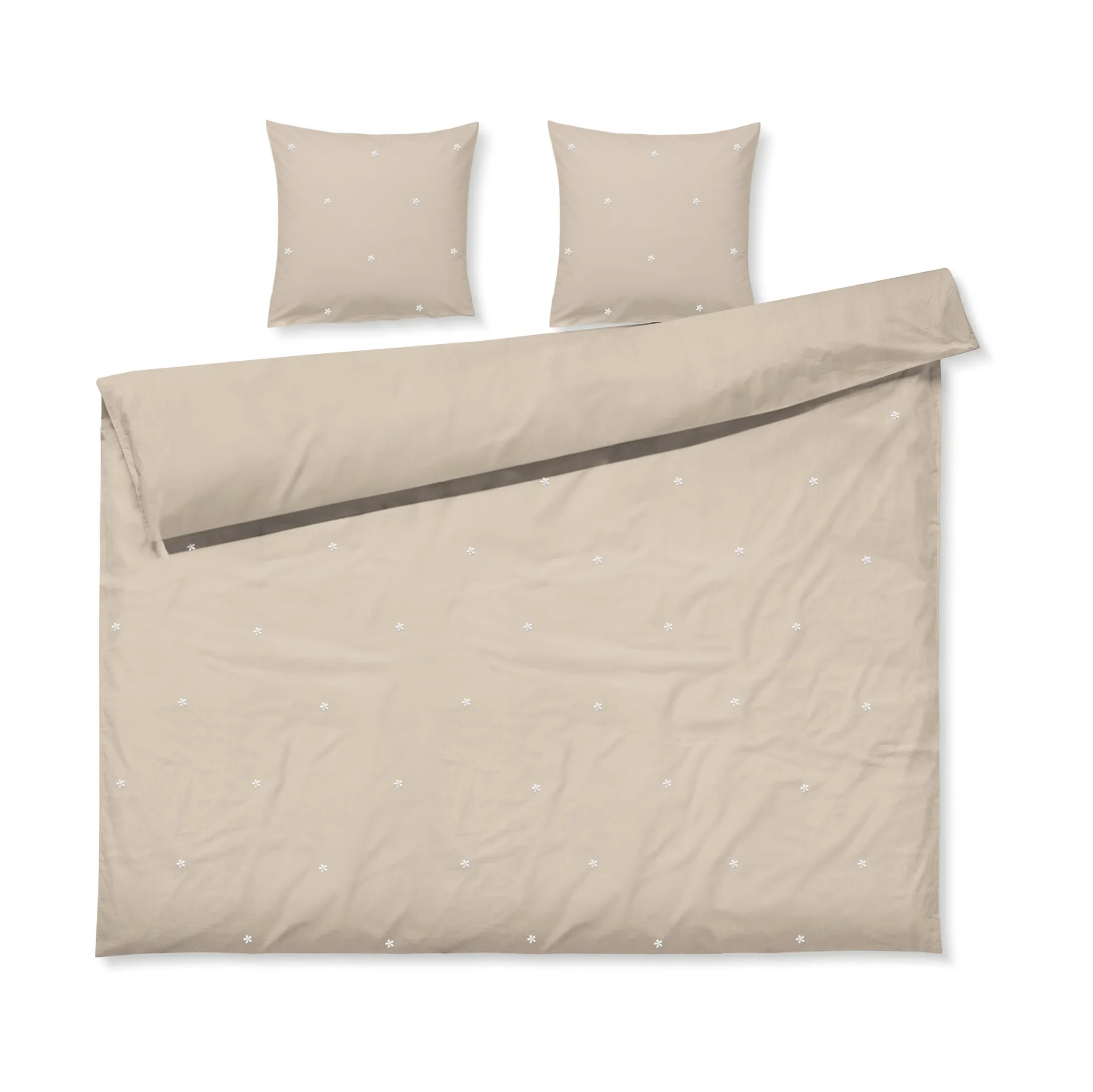 Daisy bed set 220x220 cm, Sand-white Juna