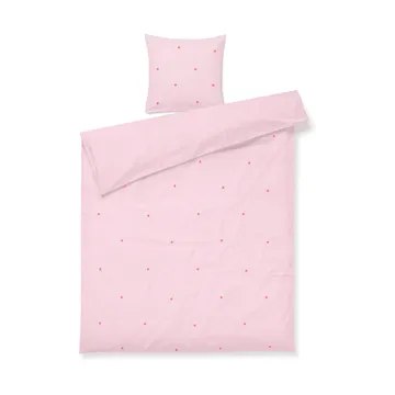 Daisy bedding set 150x210 cm - Pink-red - Juna