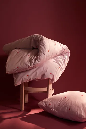 Daisy bedding set 150x210 cm - Pink-red - Juna