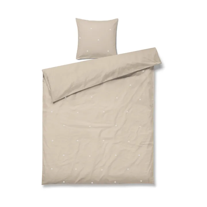 Daisy bedding set 150x210 cm - Sand-white - Juna