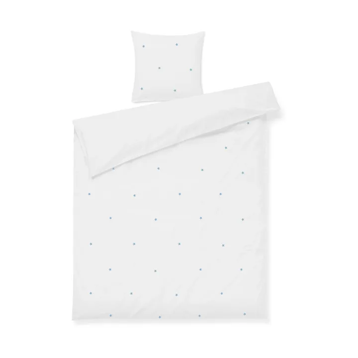 Daisy bedding set 150x210 cm - White-light blue - Juna