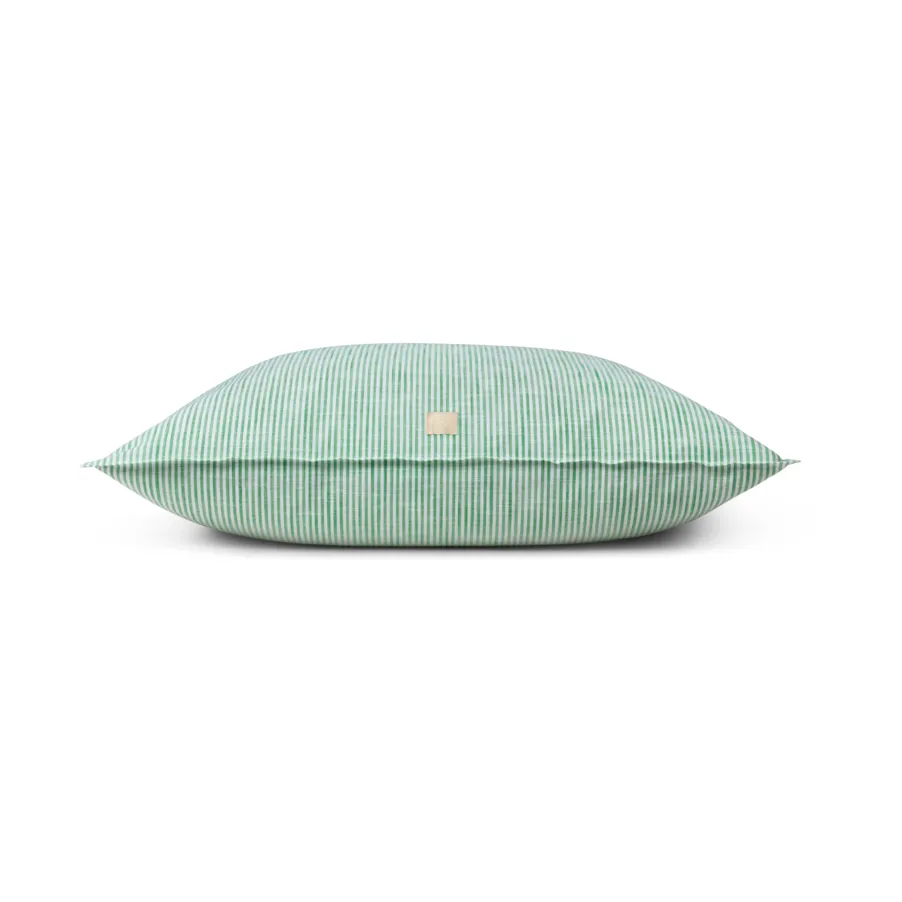 Monochrome Lines pillowcase 50x60 cm, Green-white Juna