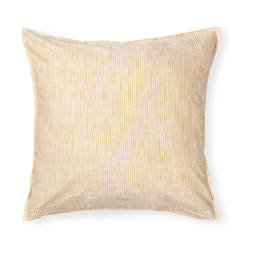 Monochrome Lines pillowcase 50x60 cm, Ochre-white Juna