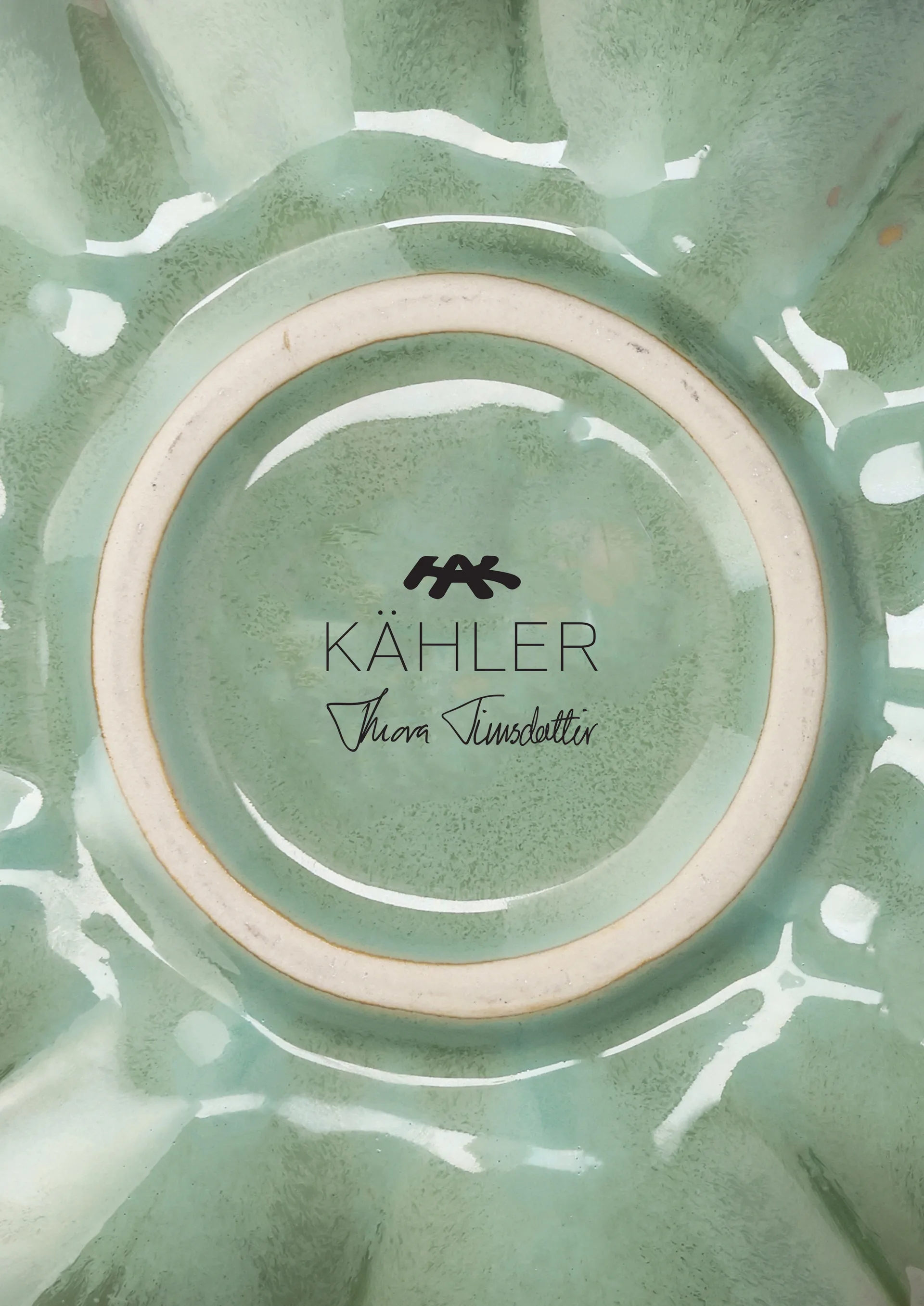 Chanterelle vase, Green, 20.5 cm Kähler