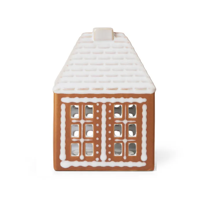 Gingerbread candle holder small 11 cm - Brown - Kähler
