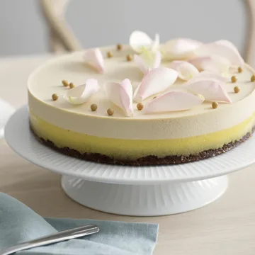 Hammershøi cake platter on base Ø30 cm - white - Kähler
