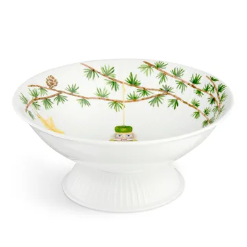 Hammershøi Christmas bowl on foot Ø23 cm - White - Kähler
